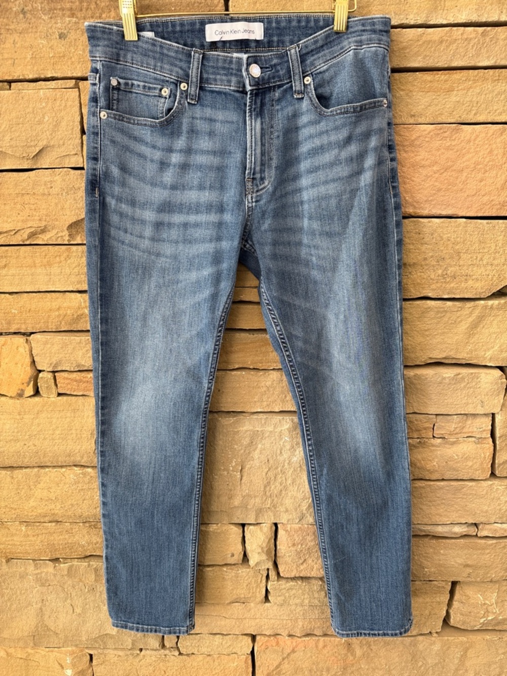 Calvin Klein Jeans Light Blue Slim Straight Men's Jeans 32 x 30 (msrs 31 x 28)